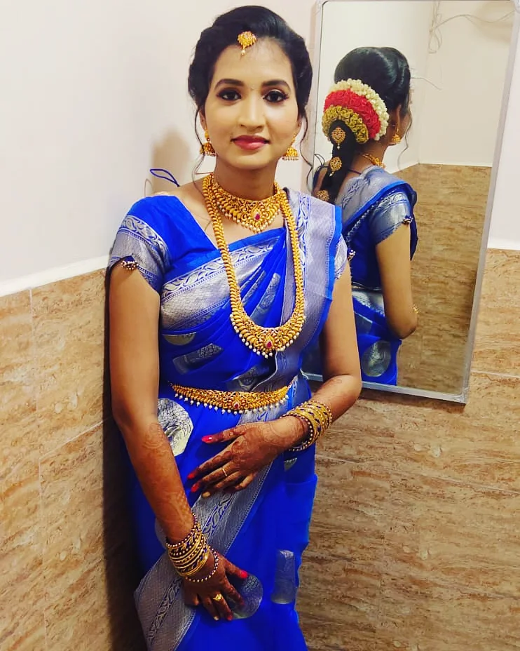 Timeless traditional bridal makeup look